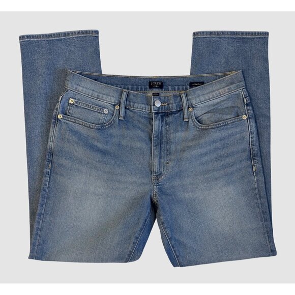 J.Crew Flex Men’s Straight Fit Jeans W32 L30 Light Wash Denim Everyday Comfort - Picture 9 of 10